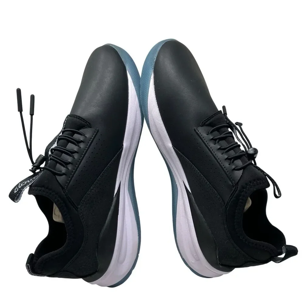 Clove Sneakers Mens 7.5 Black Blue Classic Healthcare Nurse Shoes Comfort *READ*